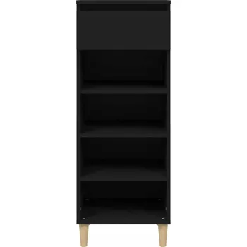 Botník Botník, černá, 40x36x105 cm, materiál na bázi dřeva