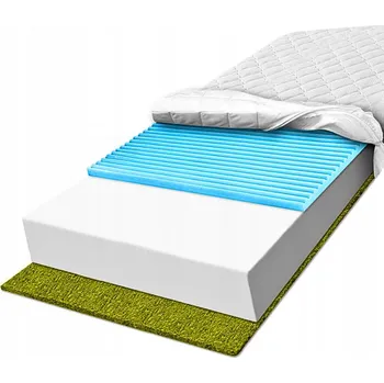 Matrace Pěnová Matrace 180x200 tloušťka 16 cm masážní tráva zpevněná H1 H2 měkká