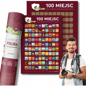 Obraz Plakát stírací los Toys4Boys 100 míst Polsko bez rámu A2 vertikální