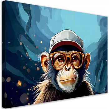 Obraz OBRAZ PRO DĚTI Mládežnická opice NA PLÁTNĚ 90x60