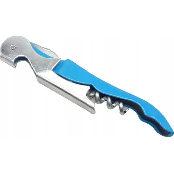 Otvírák Kovový otvírák na víno, pivo, vývrtka - Modrý