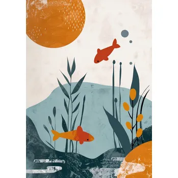 Plakát Plakát Podmořský svět bez rámu 21 x 29,7 cm