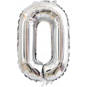 Balónek Fóliový balónek Písmeno "O" stříbrné barvy