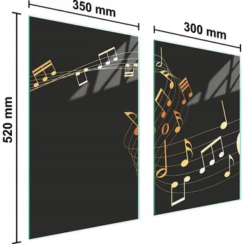 Kuchyňské prkénko Krájecí deska TMK ArtDeko sklo 2 ks