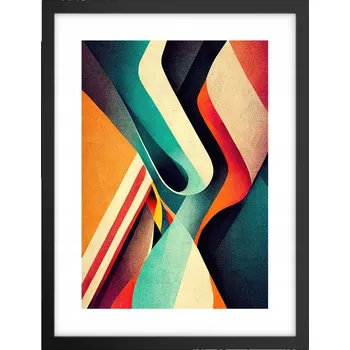 Obraz Obraz plakát v černém rámu do obýváku 30x40 abstrakce plakáty na zeď