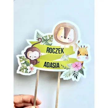 Obraz Toper na dort LITTLE JUNGLE – dekorace na dort