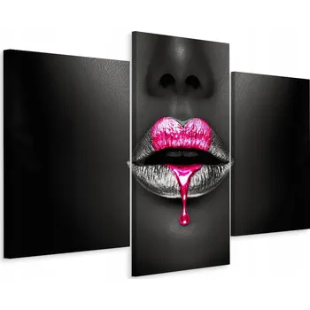 Obraz Obraz 3dílný Ženské RTY Make-up 3D 90x60