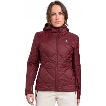 Dámská větrovka Dámská hybridní bunda Schöffel Pontresina 40 Bordó (vínová)