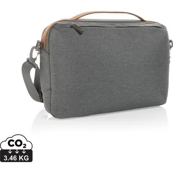 batoh na notebook Dvoutónová taška na 15.6" notebook Impact z 300D RPET AWARE™ - Šedá, Firemní dárkové předměty s vlastním potiskem