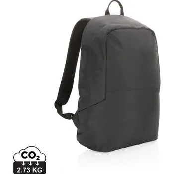 turistický batoh Základní nedobytný batoh Impact z RPET AWARE™ - Černá, Firemní dárkové předměty s vlastním potiskem