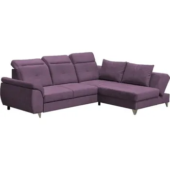 Sedací souprava Sedací souprava Limone 2F(P)+OTR(L), skladem v látce Cortina 6 - fialová, 287 x 200 cm