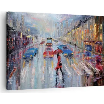 Obraz Obraz na plátně do obýváku, ložnice 70x50 město foto obrazy na zeď