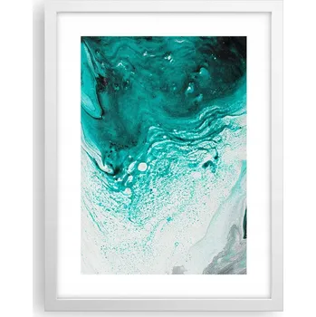 Obraz Obraz plakát v bílém rámu do obýváku 30x40 abstrakce plakáty na zeď