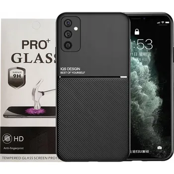 Pouzdro na mobilní telefon Pouzdro pro Samsung Galaxy A54 5G Kryt Zadní Kryt + Sklo 9H Barva Černá