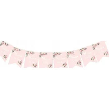 Party dekorace Banner na rozlučka se svobodou PartyPal Bride To Be, délka 250 cm