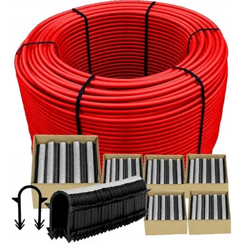 kabelová chránička TRUBKA TRUBKA 16x2mm 600m S KRYTEM EVOH 5-VRSTEV + KLIPY SADA 6 KS