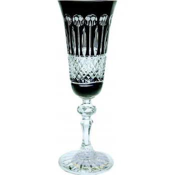 Sklenice Černé křišťálové skleničky na šampaňské 150 ml Fr