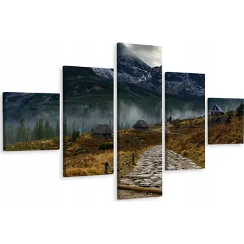 Obraz Vícedílný obraz CESTA v Horách Krajina 3D 200x120