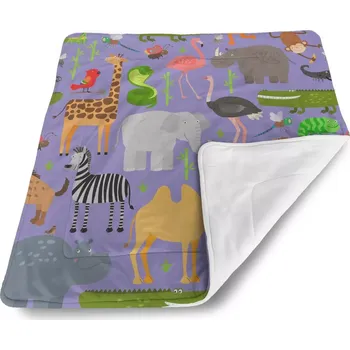 deka Sablio Dětská deka pro miminko Animované safari - 80x100 cm