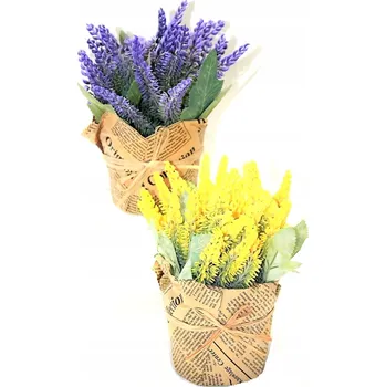 umělá květina UMĚLÁ KVĚTINA V OZDOBNÉM KVĚTINÁČI 17,5 X 15 CM