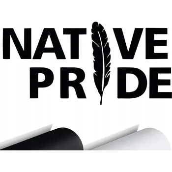 Samolepicí dekorace na vozidlo NÁLEPKA na auto NATIVE PRIDE PEŘÍ PÍRKO 15x7