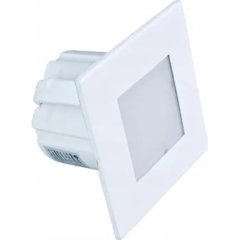 Nástěnné svítidlo Zápustné schodišťové svítidlo čtvercové bílé