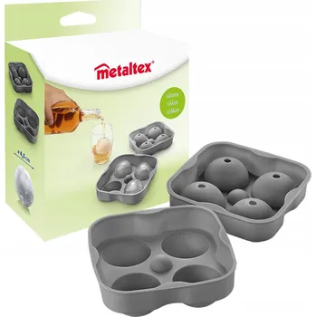 Tvořítko na led Značková FORMA NA LED - 4 VELKÉ KOULE prům. 4,5 cm - DO DŽBÁNU, WHISKY, SWISS