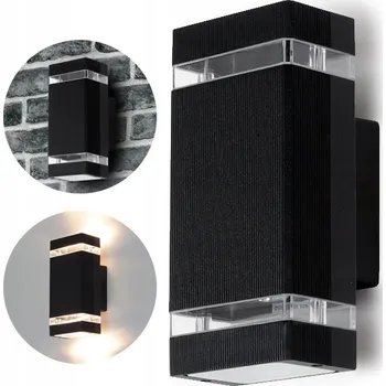 Venkovní osvětlení VENKOVNÍ FASÁDNÍ NÁSTĚNNÉ SVÍTIDLO LAMPA PRO ŽÁROVKY 2xGU10