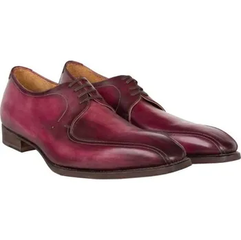 Pánské polobotky Manesy Derby — Patina Bordeaux