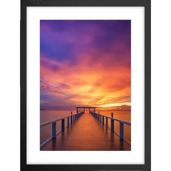 Obraz Obraz plakát v černém rámu do obýváku 30x40 krajina plakáty na zeď