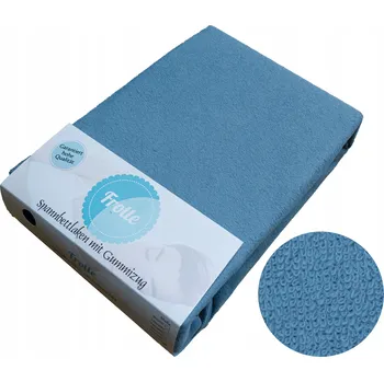 Prostěradlo SILNÉ FROTÉ PROSTĚRADLO S GUMOU 180x200 FROTÉ MODRÉ