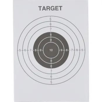 Terč na sportovní střelbu PAPÍROVÝ TERČ PRO STŘELNICI ASG PISTOLE PUŠKA NA KULIČKY VZDUCHOVKA