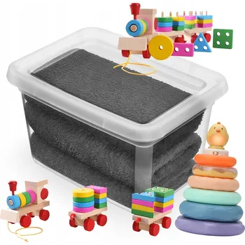 Úložný box Krabička Moxom BaseStore 20 l průhledný