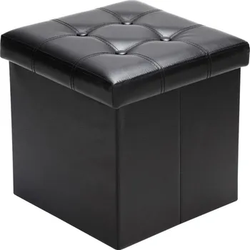 Taburet Čalouněný Taburet Wide Decor černý