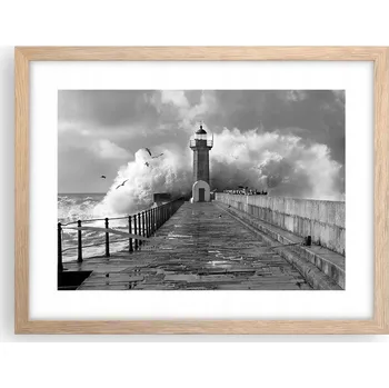 Obraz Obraz plakát v rámu světlý dub do obýváku 40x30 krajina foto na zeď