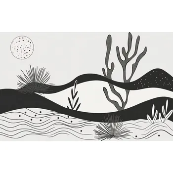 Plakát Plakát Zahrada v noci bez rámu 42 x 29,7 cm