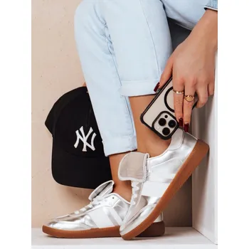 Dámské tenisky Dámské boty DSTREET STŘÍBRNÁ 38