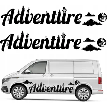 Samolepicí dekorace na vozidlo SAMOLEPKA MOTIV AUTO CAMPER ADVENTURE 59x600cm