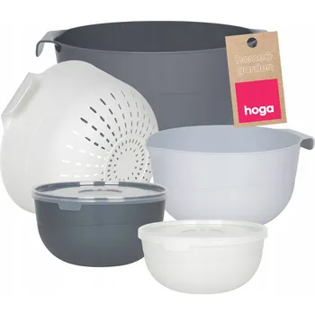 SADA KUCHYŇSKÝCH MISEK S VÍKY NÁDOBÍ MISKY CEDNÍK SÍTO 7 ks