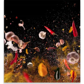 Obraz Skleněná Ochranná Deska a Krájecí Prkénko | Indukce, Sporák ds-0109