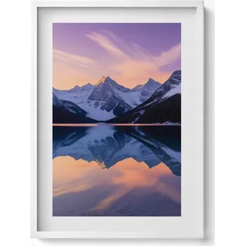 Obraz Dekorativní nástěnný obraz do pokoje Krajina hor a jezera večer 50x70 cm