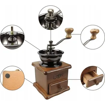 Kuchyňský mlýnek Ruční mlýnek KHL dřevěný béžový