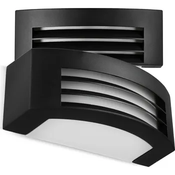 Venkovní osvětlení Venkovní nástěnné svítidlo LED fasádní zahradní lampa 1x E27 černé IP54