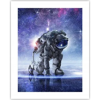 Obraz Obraz plakát na zeď bez rámu 40x50 astronaut plakáty do obýváku ložnice