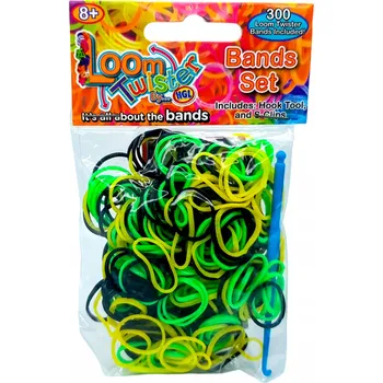 kreativní sada LOOM BANDS GUMIČKY PRO VÝROBU NÁRAMKŮ A ŠPERKŮ 300 KUSŮ