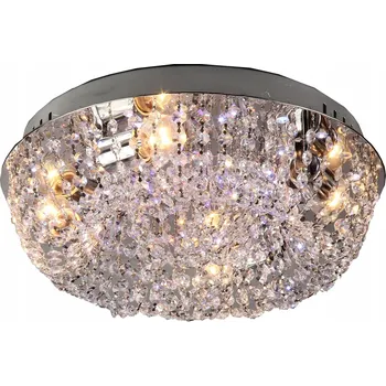 Kulatý Stropní Svítidlo Venti 40 x 20 cm, bezbarvá, stříbrná