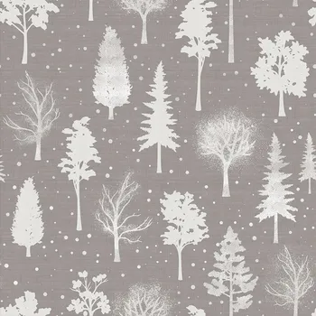 STŘÍBRNÝ LES Dekorační látka NINA VODĚODOLNÁ, 160 cm, barva 006 šedá
