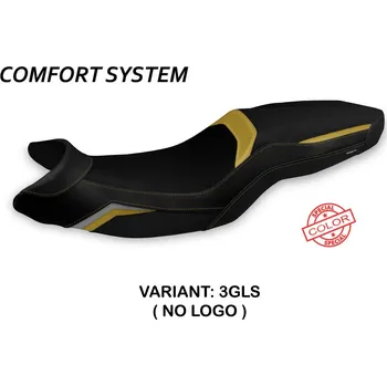 Moto sedlo TPZ Italia Potah sedla BMW F 900 XR (19-24) Tartu special color comfort model potah sedla: bez loga 3GLS (gold-silver)