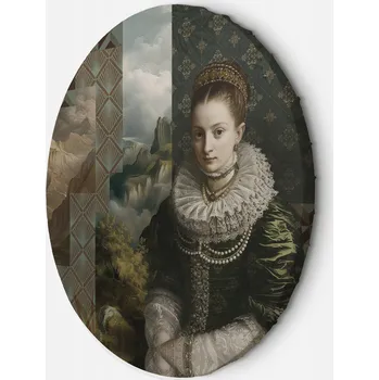 Obraz OBRAZ KULATÝ Středověký portrét DO LOŽNICE 60x60