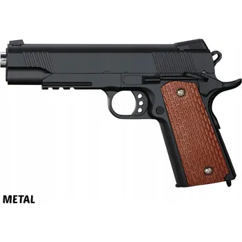 Dětská zbraň IMITACE ZBRANĚ KOVOVÁ PISTOLE NA KULIČKY